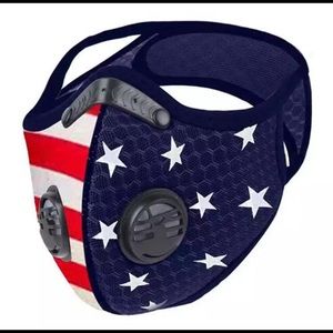 Sports Face Mask with Exhalation Valves and Filter